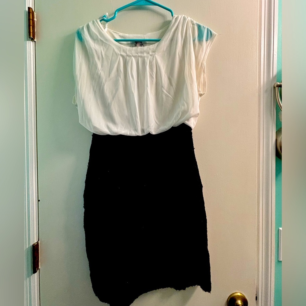 Chic Black and White Dress